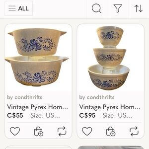 ‼️CLOSET CLEAR OUT‼️Pyrex-5 Items/like this listing/I drop %30/get lower ship